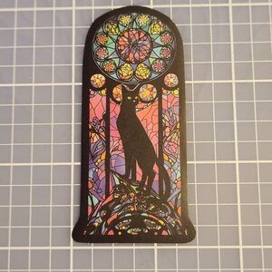 10/$10 Sticker Stained Glass Black Cat Theme